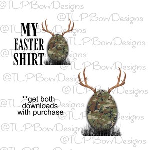 My Easter Shirt -Camo Egg- --  - Sublimation download - PNG file Can add name in heart to personalize