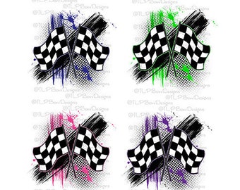 Racing Flag Red Splash PNG File Download Sublimation | Etsy