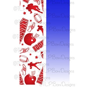 Football Team Spirit Cheer Bow Sublimation download Sublimation Strips