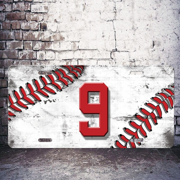 Distressed Baseball with Seam License Plate  Sublimation File - JPEG file download