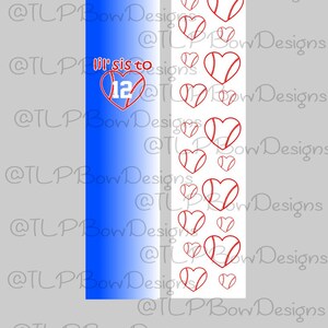 Baseball Lil Schwester zu Herzen - Cheer Bow Sublimation herunterladen Sublimation Strips