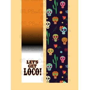 Let&#39;s Get Loco Cheer Bow Sublimation download Sublimation Strips  --2 sizes