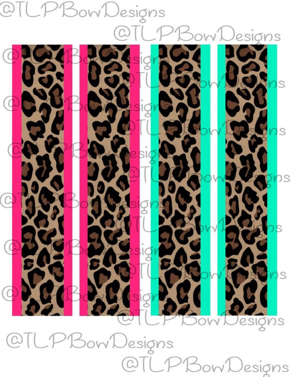 Leopard Bow Cheer Bow Sublimation Download Instant Download PNG Download Glitter Leopard Glitter Hair Bow Sublimation
