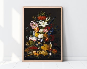 Severin Roesen - Victorian Bouquet - wall decor