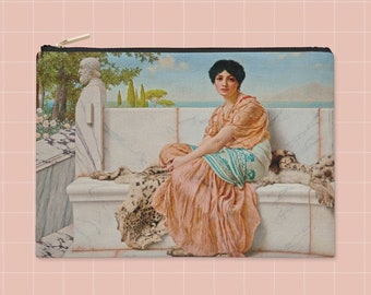 Pouch J. W. Godward, In the Days of Sappho - Accessory - pencil bag - trousse - cosmetic travel