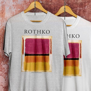 シャツ Rothko Printed Side Full Open Shirts Mark Rothko T Shirt Design - Etsy