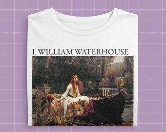 Art T-Shirt J. W. Waterhouse, The Lady of Shallot, aesthetic tshirt