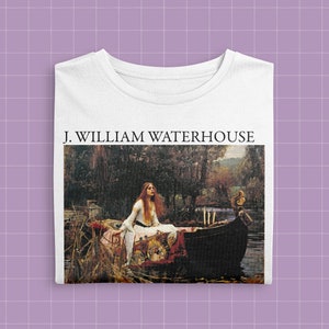 Art T-Shirt J. W. Waterhouse, The Lady of Shallot, aesthetic tshirt