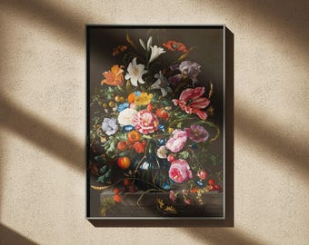 Jan Davidsz de Heem - Vase of Flowers, 1670 - Fine Art poster