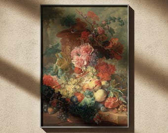 Jan van Huysum - Fruit and flowers, 1722 - Fine Art poster