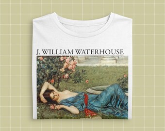 Art T-Shirt J. W. Waterhouse, Sweet Summer, indie pastel aesthetic, art hoes