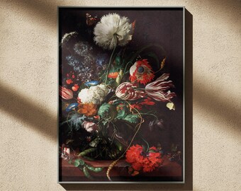 Jan Davidsz de Heem - Vase of Flowers, 1660 - Fine Art poster