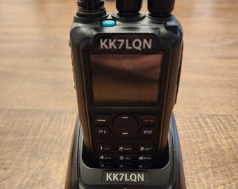 Etiqueta de identificación de radio grabada con láser para Anytone AT-D878, D868, D890 y DX2