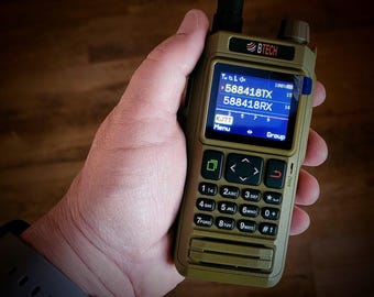 Pegatina de indicativo de llamada personalizada / Radio BTech UV-Pro, grabada con láser