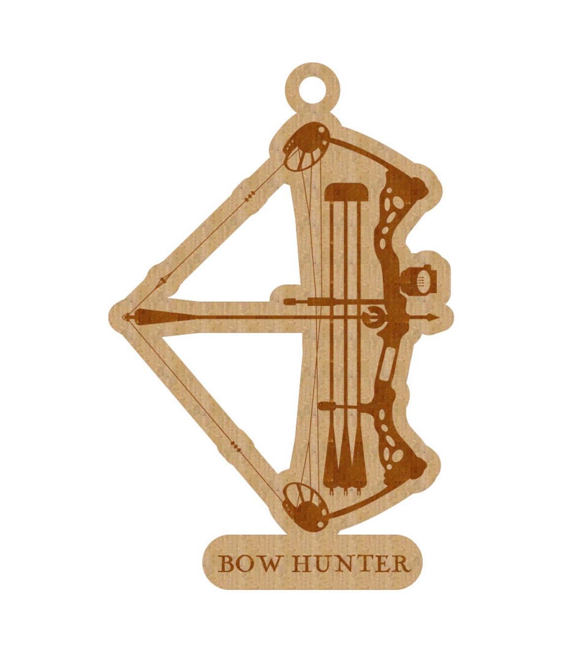 Bow Hunting Ornament Compound Bow Hunter Gift Without Ring Etsy
