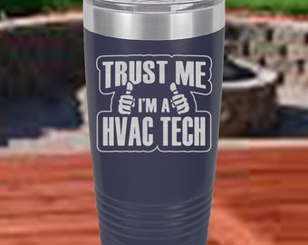 Técnico de HVAC, podemos confiar en ellos, ocupación de HVAC, vaso de café de 20 onzas