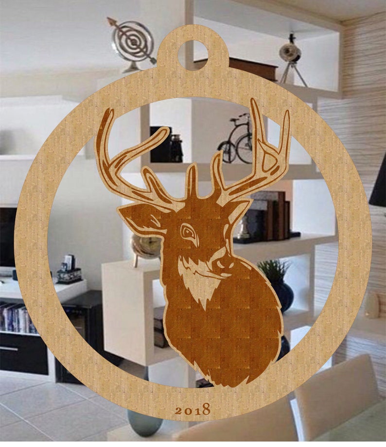 Deer Head Ornament Hunters Gift Ornament Deer Head Hanger Etsy