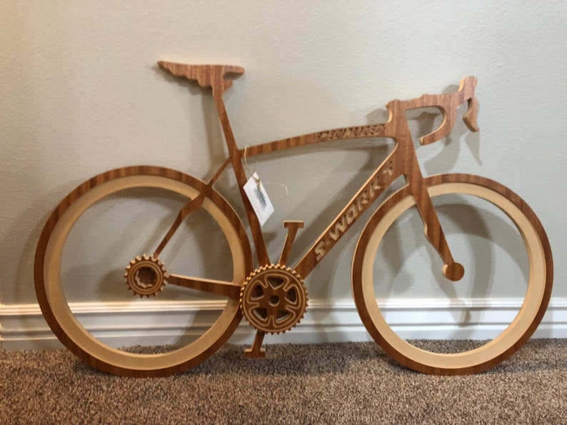 22.5 X 36.5 in Customized Wooden Bike Frame. Personalized to Etsy