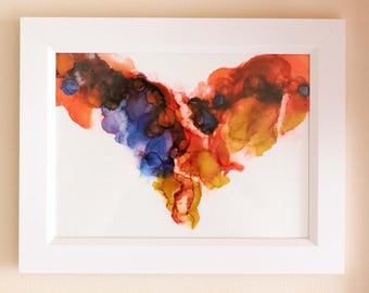 Duality: Original Alcohol Ink Painting