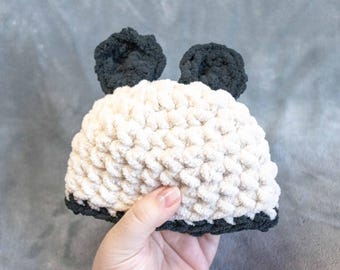 Panda Bear: Ultra Soft Handmade Baby Hat