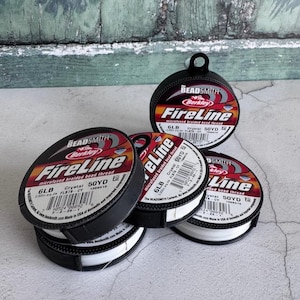 6lb Fireline Beading Thread, 50yds - choose from crystal or smoke