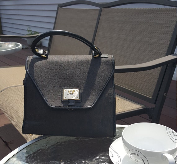 Flavi Vismano Handbag Top Handle Shopper Black - image 1