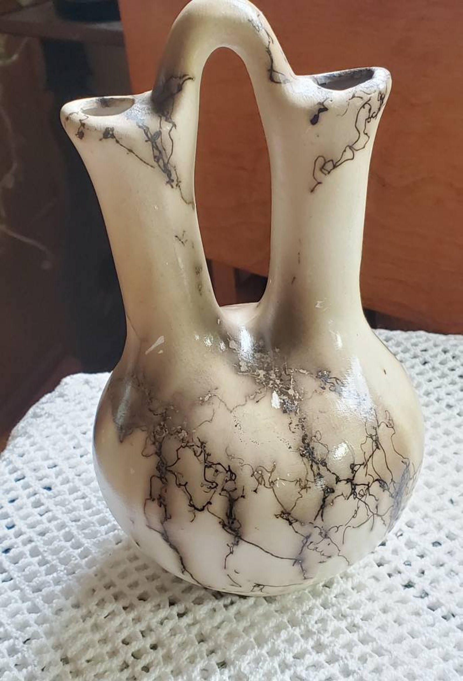 Signed Navajo Horse Hair Wedding Vase Vail Sr. 8 Etsy