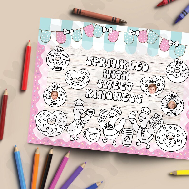 Silly Goose Donut Bulletin Board, Pastel Back to School August ...