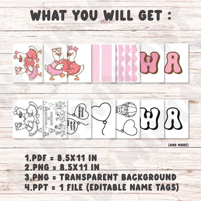 Groovy Silly Goose Valentines Day Kindness Bulletin Board Kit: February ...