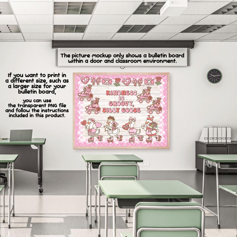 Groovy Silly Goose Valentines Day Kindness Bulletin Board Kit: February ...