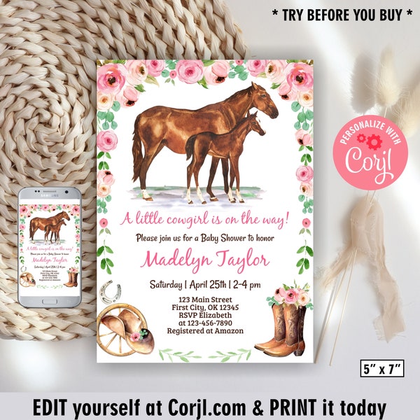 Horse Baby Shower Etsy