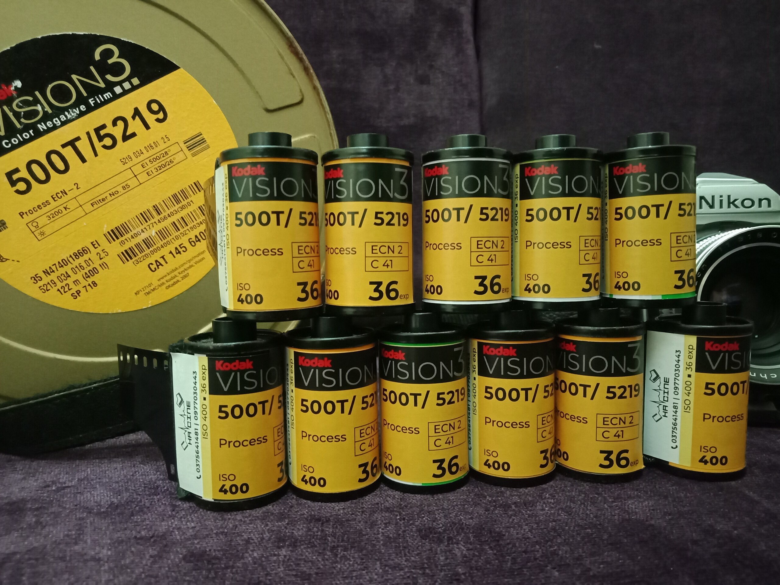 35mm Kodak vision 3 500T 5219 Film 135 pack 5 400 iso Etsy