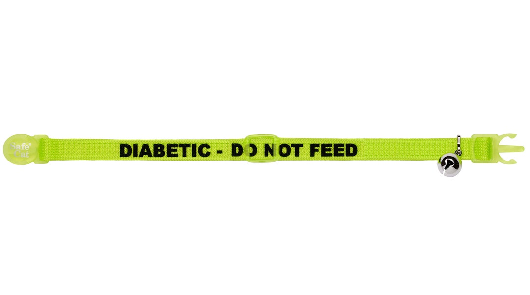 Diabetic Cat Collar Diabetic Do Not Feed Cat Collar Cat Collar for