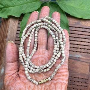 Tulsi Tulasi mala/ necklace, Basil necklace, Tulsi kanthi, Hare Krishna mala, Iskon mala Long tulsi mala handmade