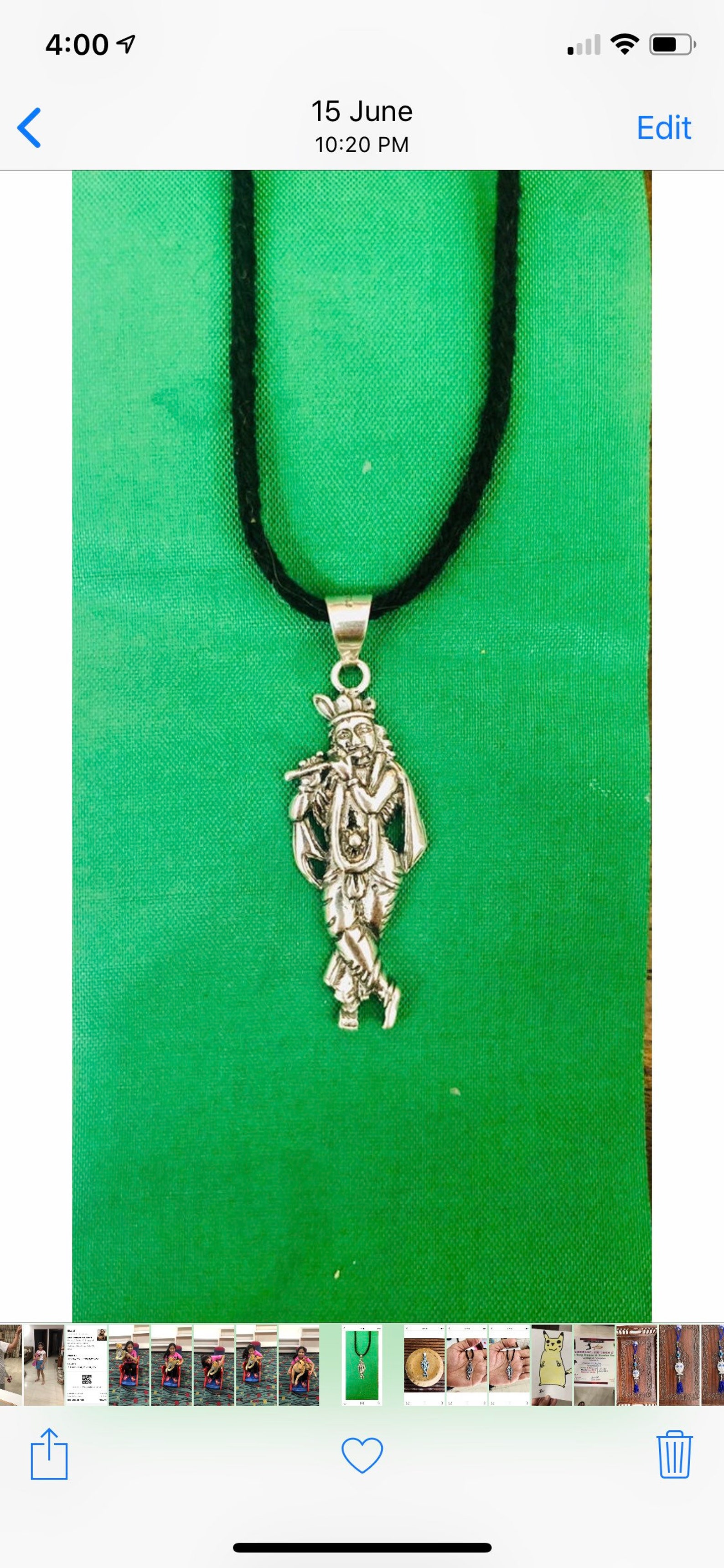 Silver Krishna Pendant 925 Sterling Silver Krishna Charm Etsy