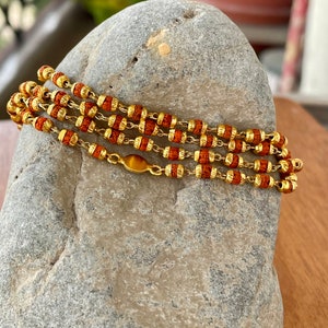 50 Golden Rudraksh Bracelet