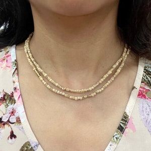 Tulsi mala, handmade tulsi basil necklace,  tulsi seed necklace, tulsi krishna necklace, Tulsi Kanthi