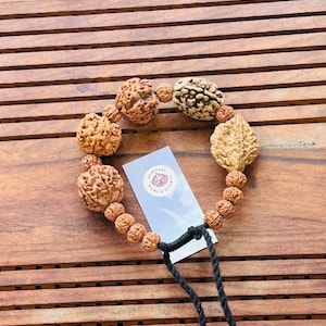 Rudraksha bracelet - 2 3 4 5 6 Mukhi (Face) Mala wrist band Bracelet for Men and women, Rudraksha bracelet, Shiva armlet