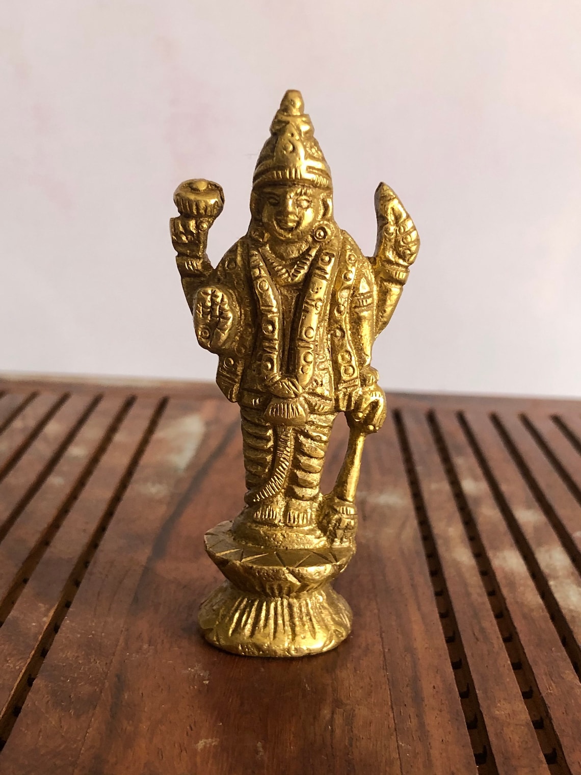 Petite Hindu God Brass handmade statue idol Meditation Etsy