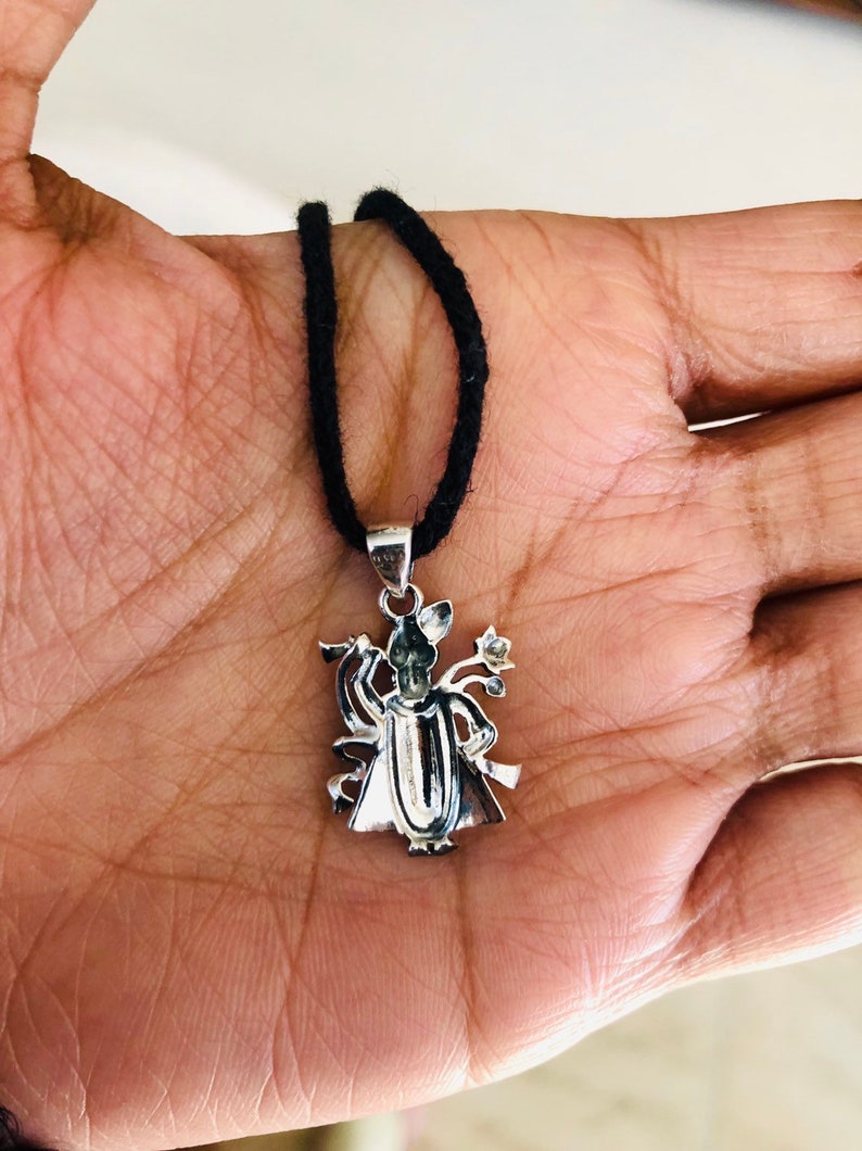 Silver Krishna Pendant 925 Sterling Silver Krishna Charm Etsy