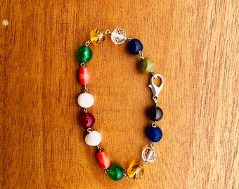 Navratna Nine stone Handmade bracelet Planetary Bracelet - Perfect gift for her  Navratna 9 Planets bracelet