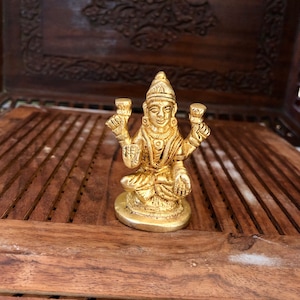Petite Hindu God statue - Handmade Brass Auspicious Home Decor