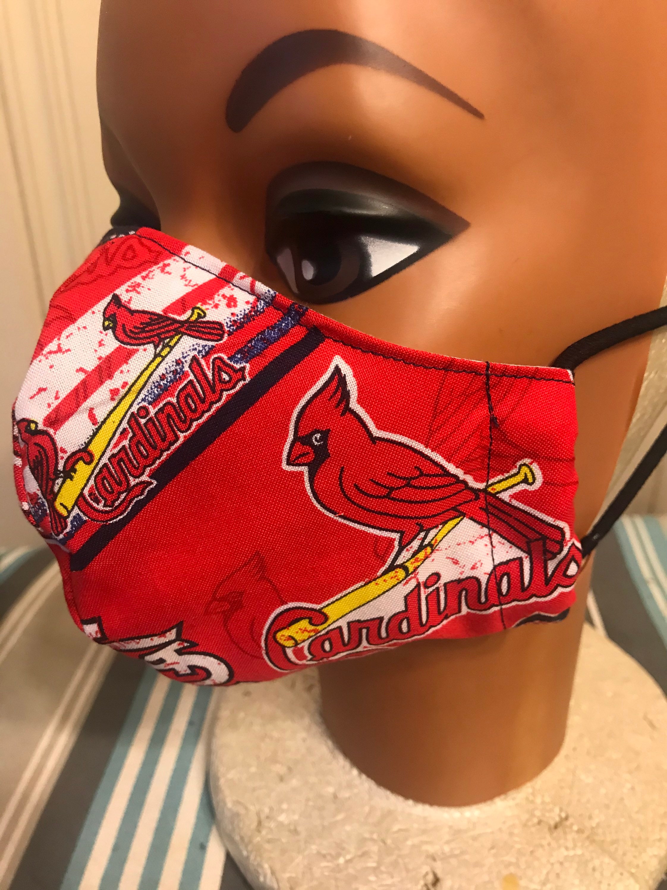 Red St. Louis Cardinals Mask Etsy