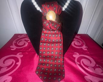 Women Red Necklace Ties