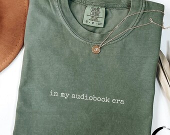 Camiseta "En mi era de audiolibros", camiseta para amantes de los audiolibros, regalo para amantes de los audiolibros, camiseta divertida para leer, camiseta para introvertidos, camiseta para lectores