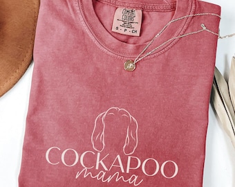 Cockapoo Mama T-Shirt: Comfort Colors Dog Mom Tee