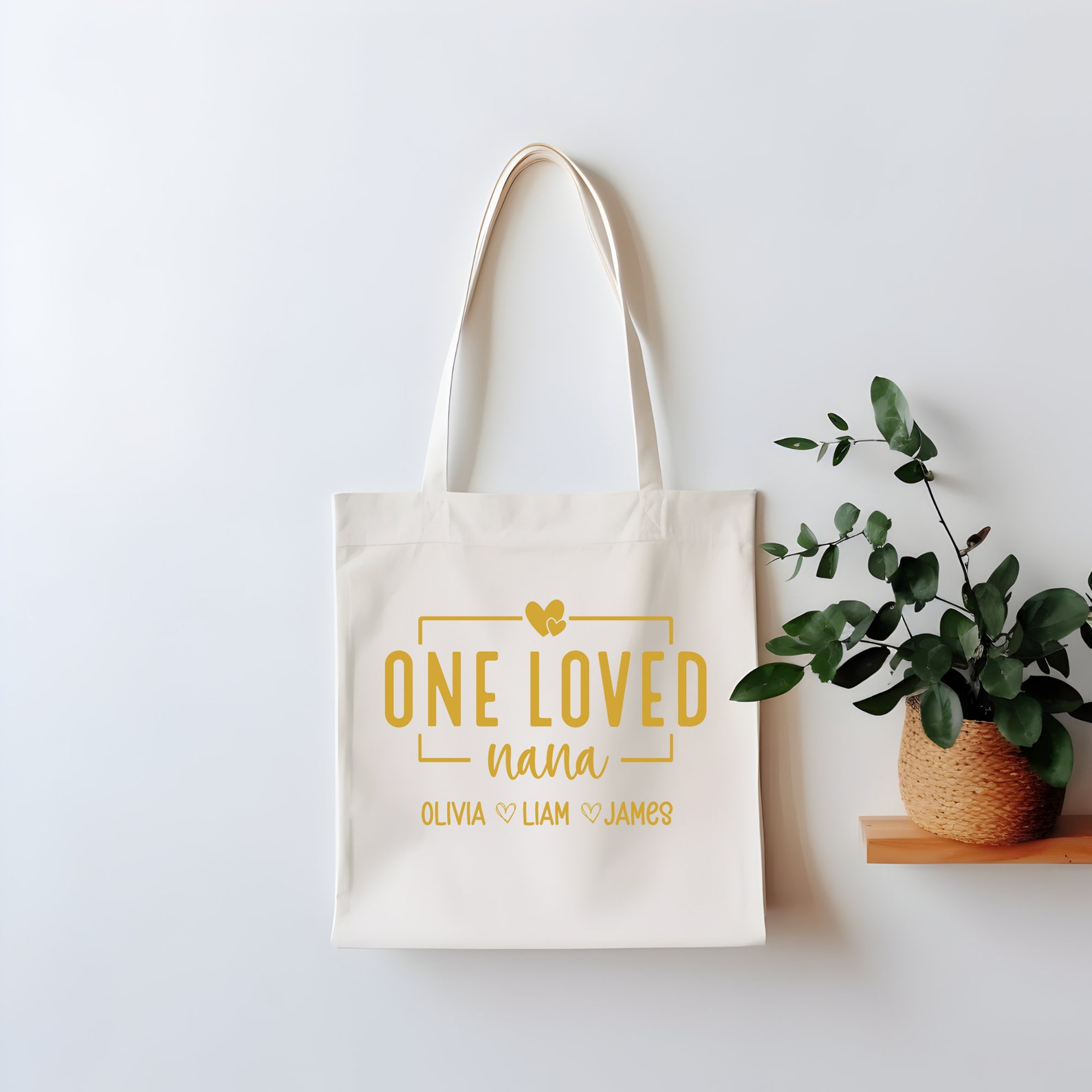 KUIYAI MIMI Tote Bag Grandma Gift Best MIMI Ever Shoulder Bag