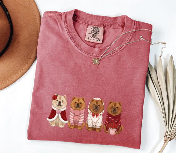 Chow Chow Comfort Colors Shirt, Dog Lover Gift, Valentine's Shirt, Cute Dog Shirt, Chow Chow VDay Shirt, Valentines Dog Shirt, Kawaii Dog