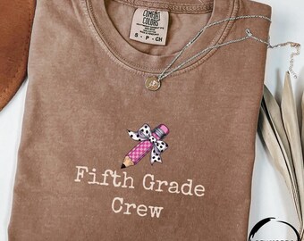 Fifth Grade Crew Teacher Shirt, Comfort Colors, Back to School 5th Grade Tee, Teacher Appreciation Gift, Cute Elementary School