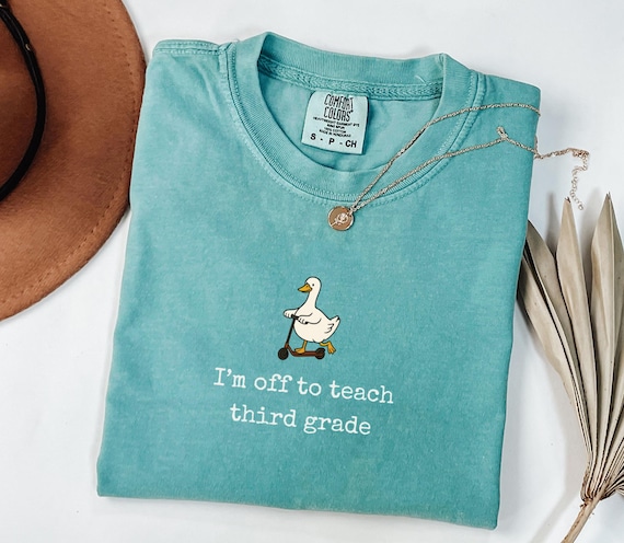 Third Grade Teacher Shirt, Silly Goose Teacher Tee, Comfort Colors Cute Teacher Shirt, Back to School Gift for Third Grade Teachers